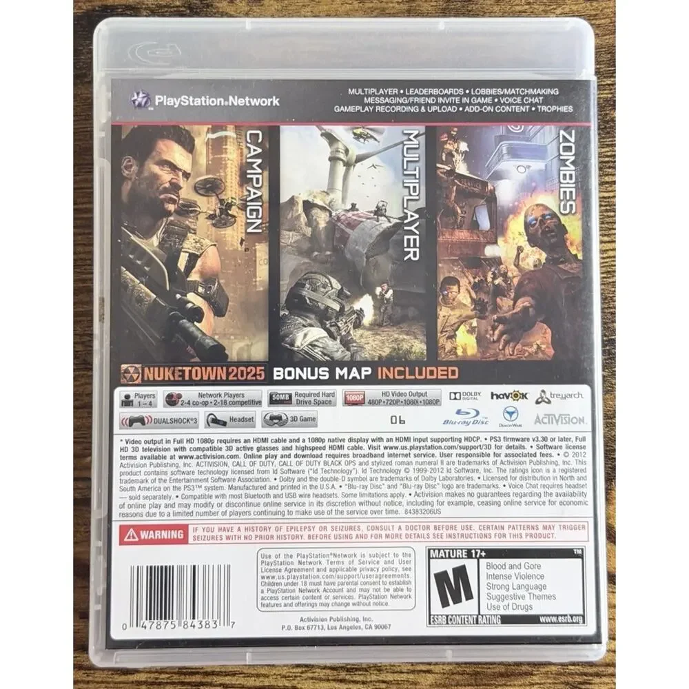 PlayStation 3 game lot of 3 - CIB In Very Good Condition